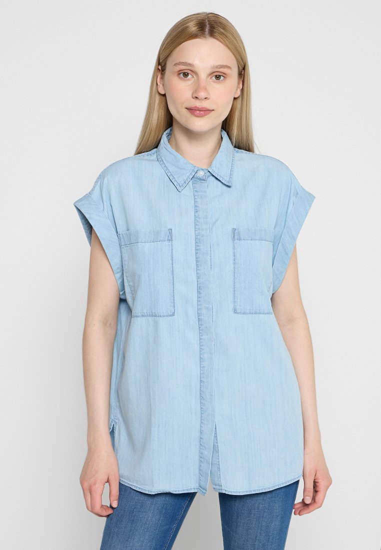 Replay Overhemdblouse lichtblauw