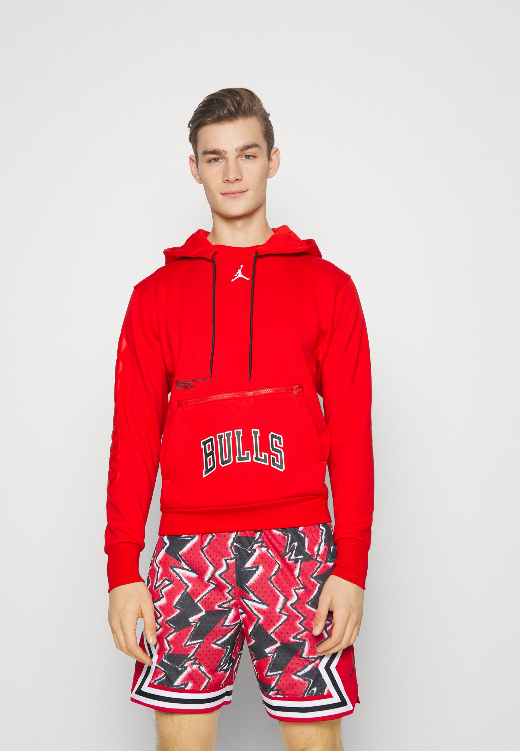Nike Performance NBA CHICAGO BULLS STATEMENT COURTSIDE HOODIE - Hoodie -  university red/red - Zalando.ie
