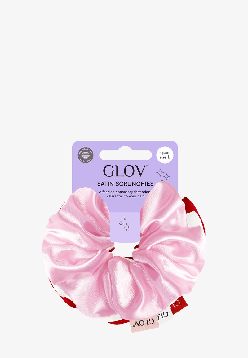 Glov GLOV® SCRUNCHIES 3 PACK L - Set pour les cheveux - white/pink/red