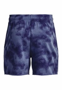 Under Armour UA RIVAL TERRY 6IN - Kurze Sporthose - sonar blue