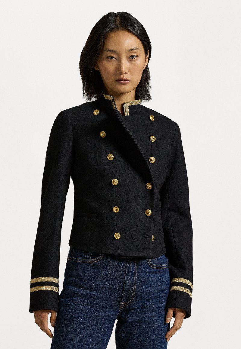 Polo Ralph Lauren SOUTACHE TRIM SURPLUS INTERLOCK BLAZER - Blejzer - black