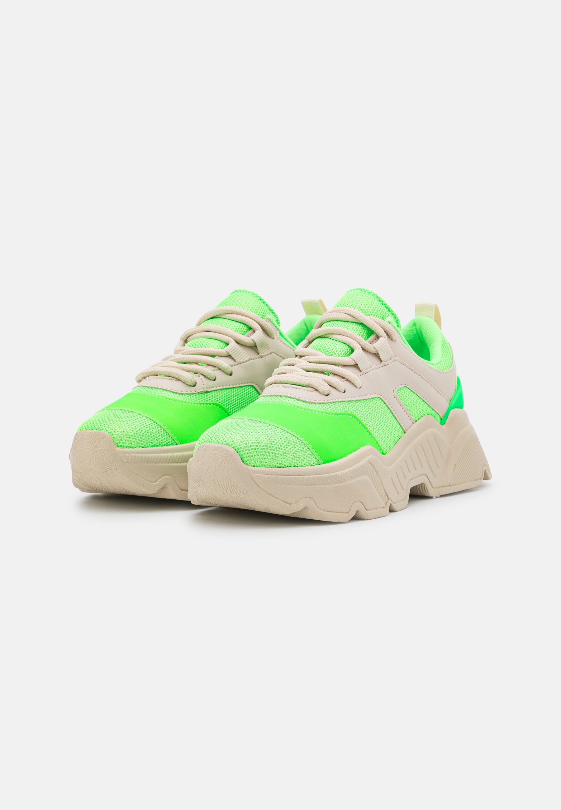 green neon trainers
