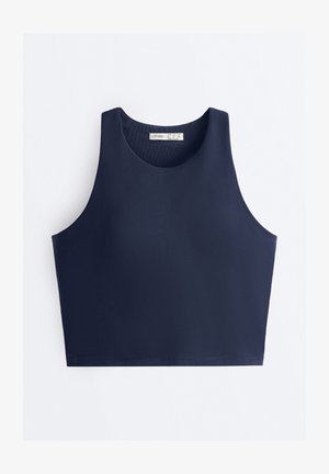 OYSHO, COMPRESSIVE - Haut - metallic blue