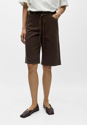 Object SHORTS CULOTTE - Short en jean - seal brown