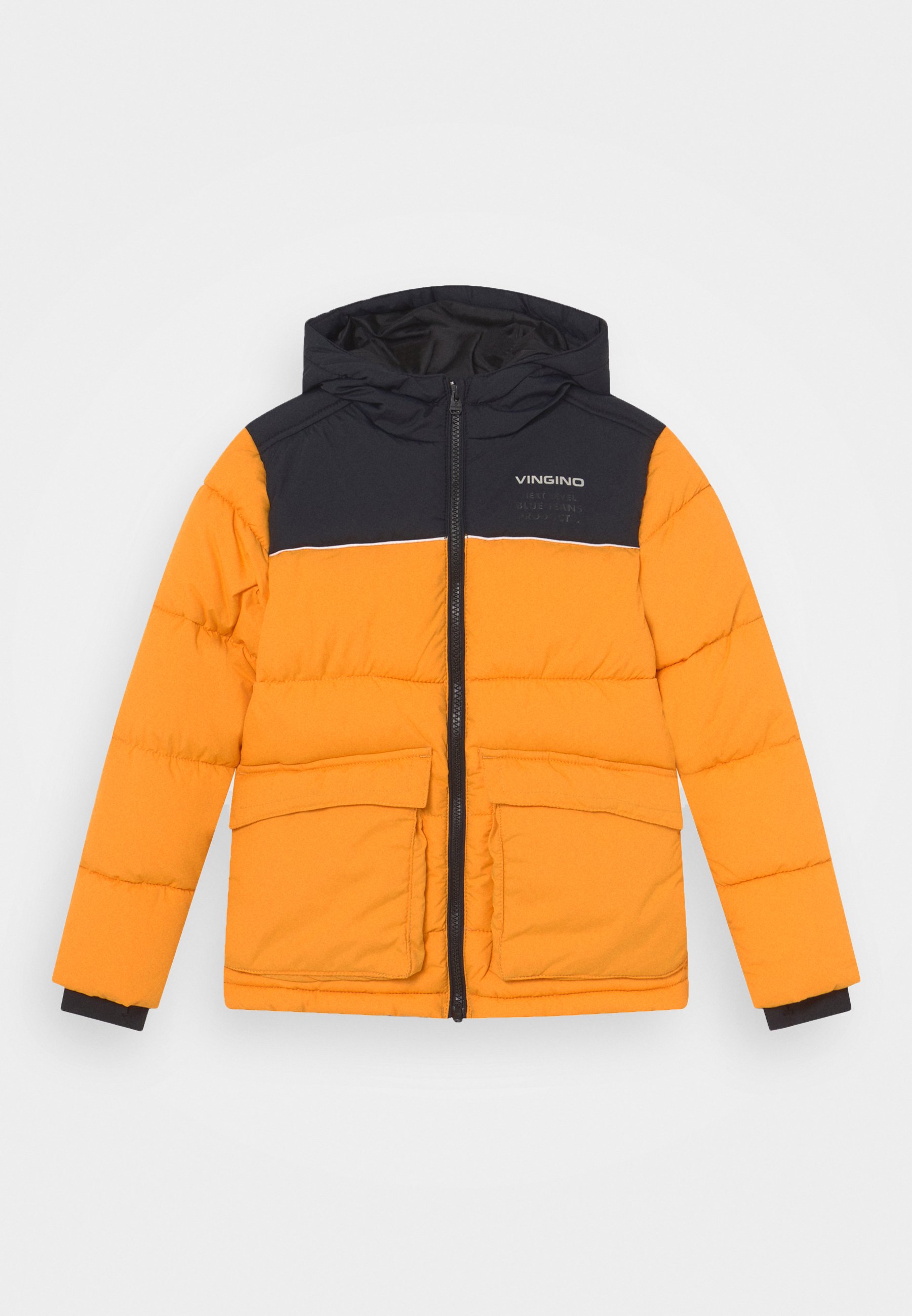 Vingino TAMOSI - Winterjas - mustard yellow/deep black/mosterdgeel - Zalando .nl