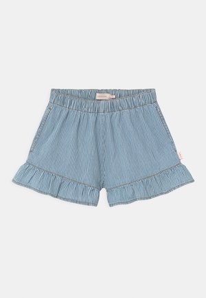 STRIPED - Shorts di jeans - blue