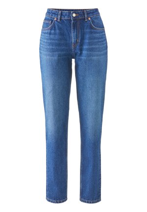 hessnatur HIGH RISE MOM - Relaxed fit jeans - dark blue