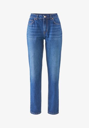 hessnatur HIGH RISE MOM - Jeans Relaxed Fit - dark blue