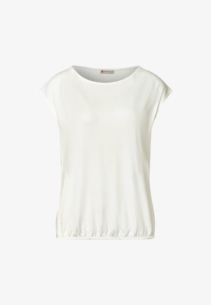 Street One, DROPPED SHOULDER SHIRT MIT U-BOOT-AUSSCHNITT - T-shirt basic - off white