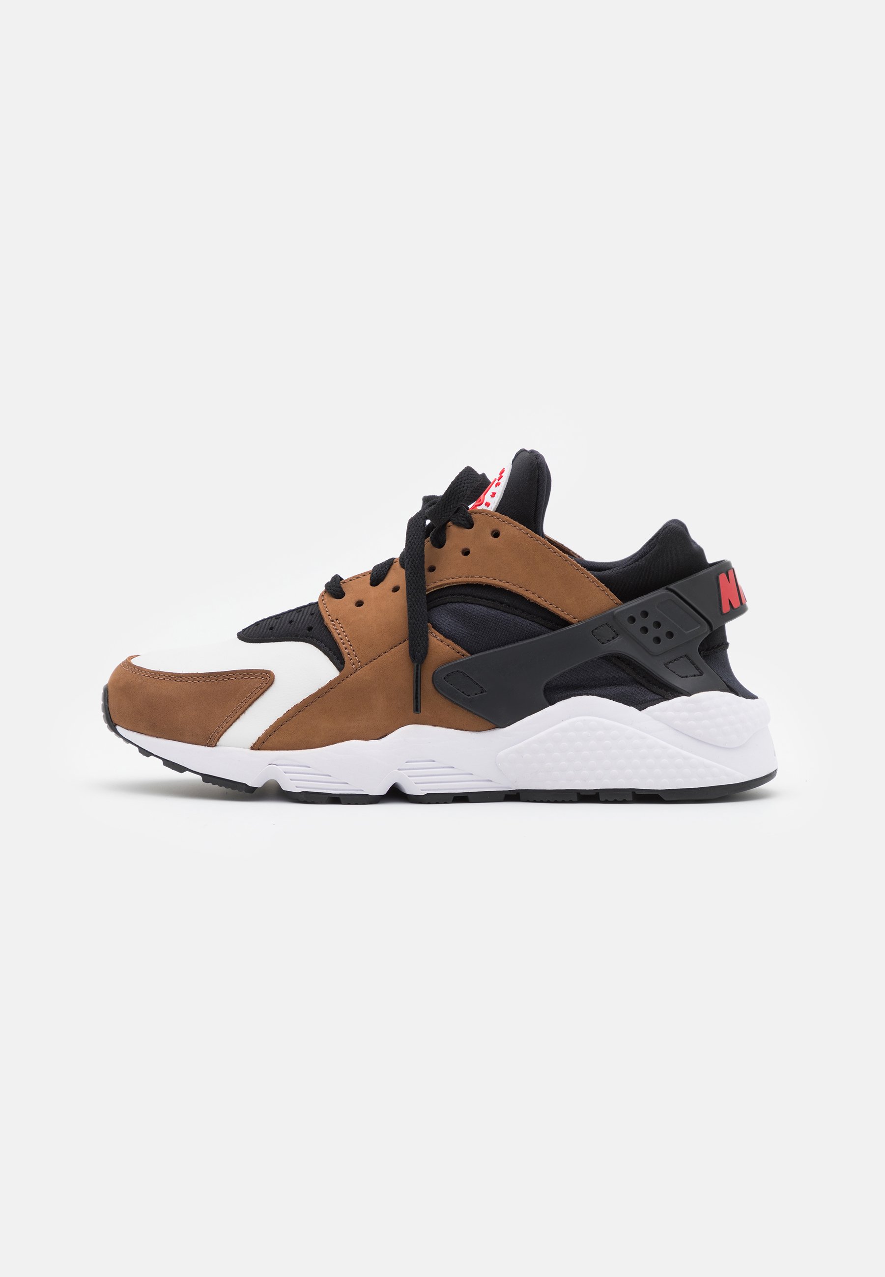 apilar Norteamérica Llevar Nike Sportswear AIR HUARACHE - Zapatillas - black/bison/white/university  red/marrón - Zalando.es