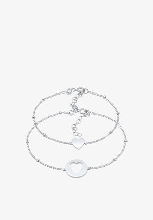 Elli HEART CUT OUT - Armbånd - silberfarben