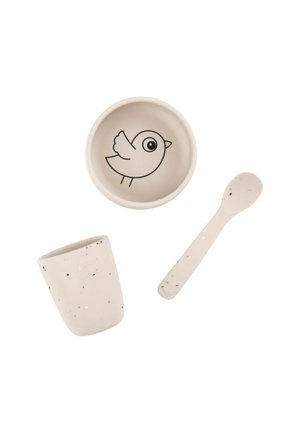 FIRST MEAL SET BIRDEE - Laste sööginõude komplekt - beige