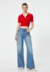 Koton CROP - Poloshirts - red