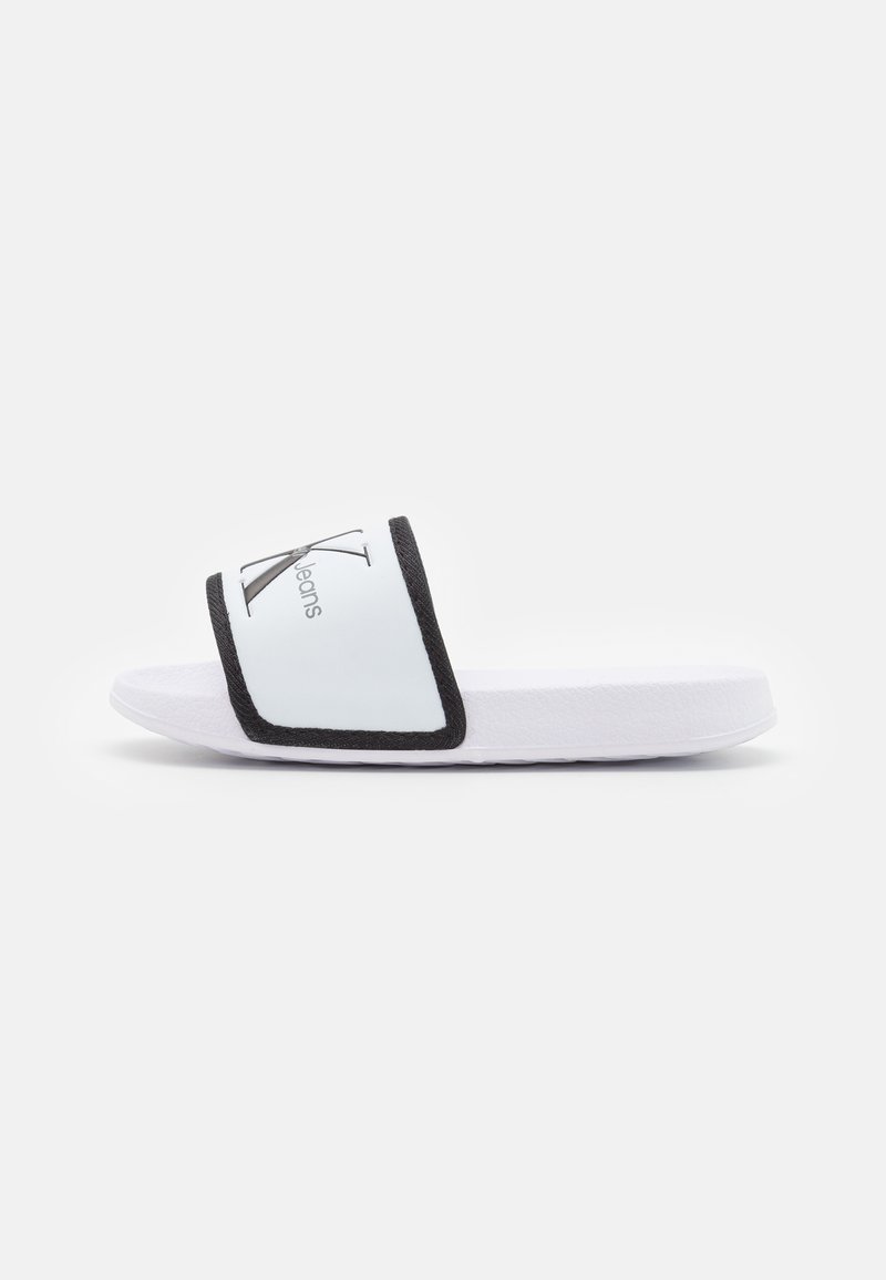 Calvin Klein Jeans UNISEX Mules white/black/white Zalando.co.uk