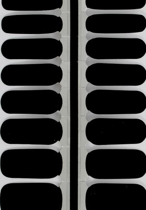 VARGU LAUED NAGELFOLIEN SOLID STATEMENT - Nail stickers - black