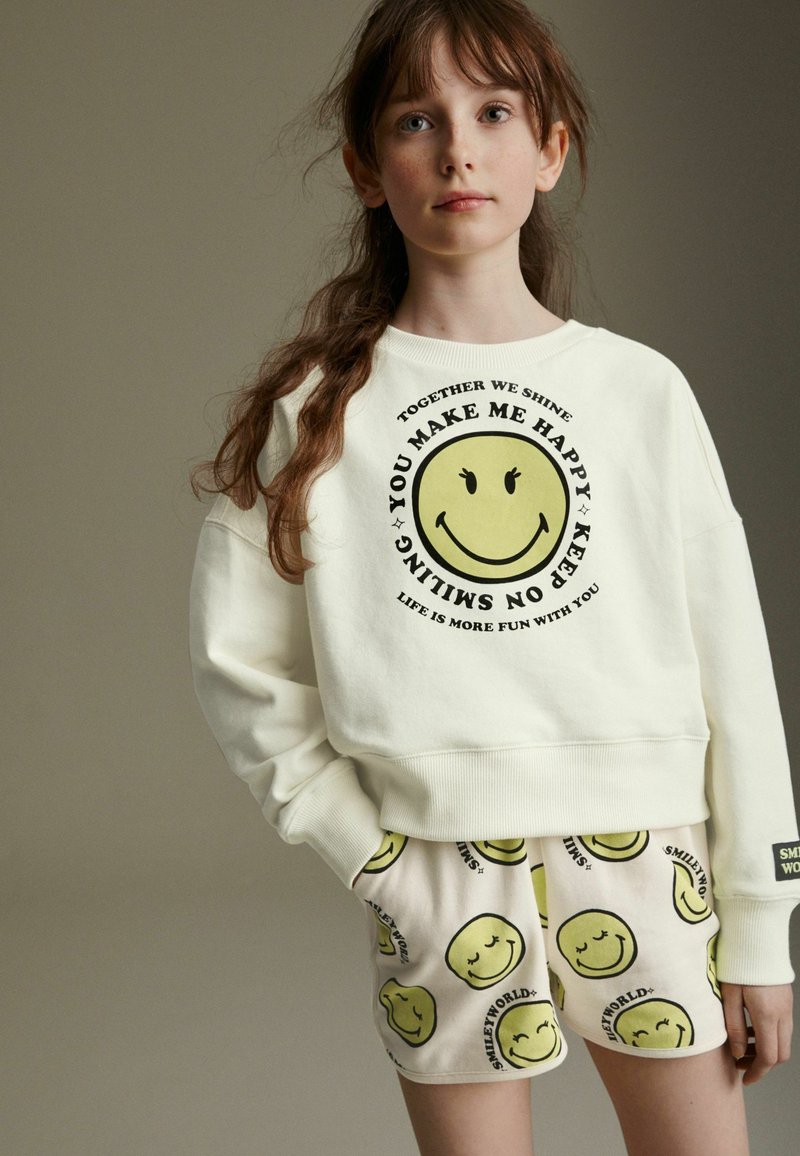 Next CREW - Sudadera - ecru cream smileyworld