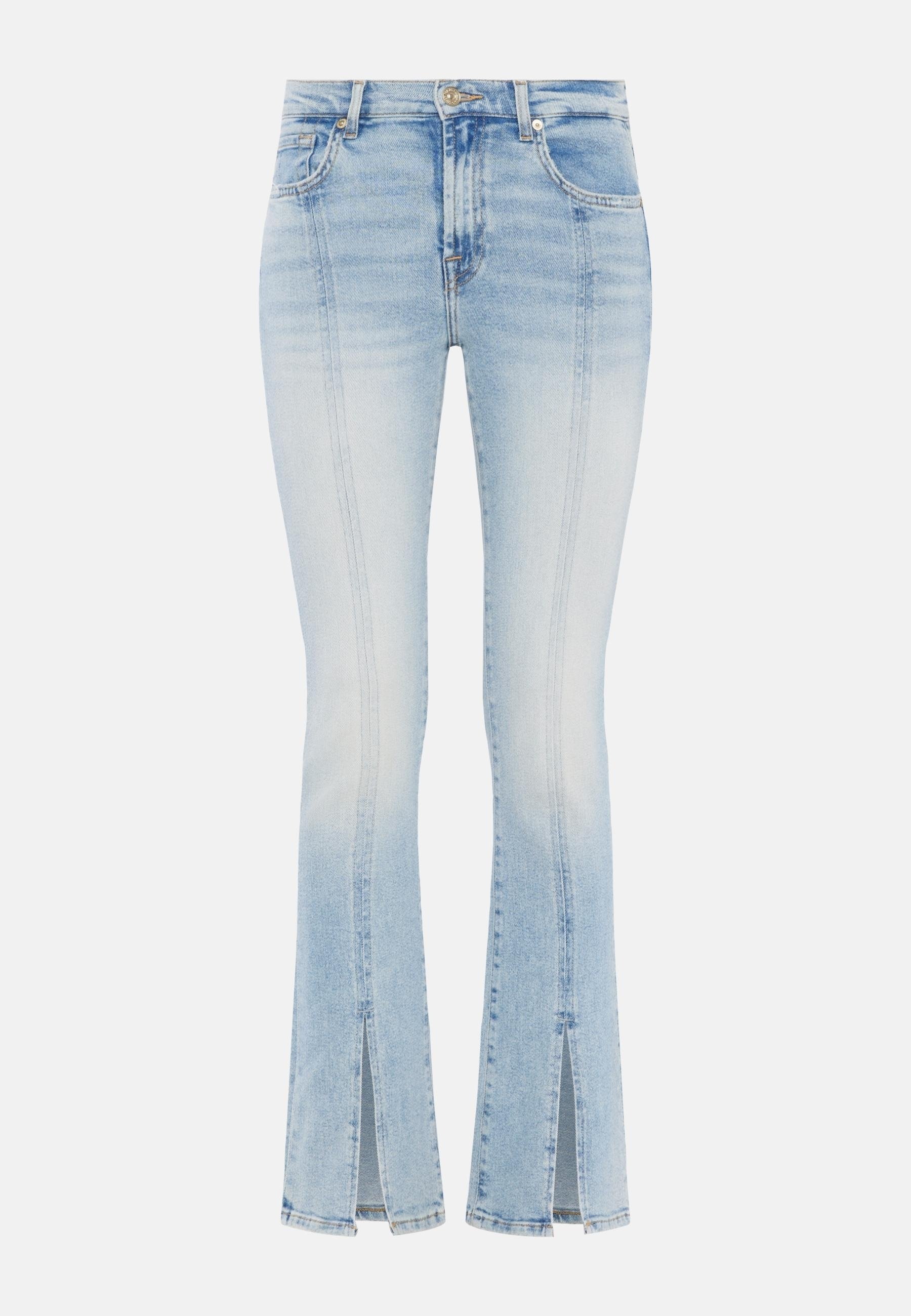 Jean 7 For All Mankind Bootcut Bleu - Taille W28 / 38fr, Coupe Basse, Occasion Bon état