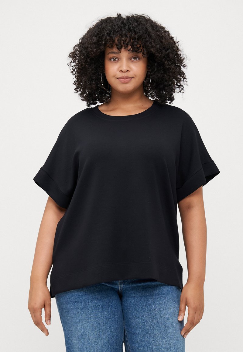 Vero Moda Curve VMCHALI - Základné tričko - black
