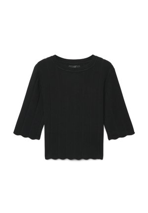 Calliope, T-SHIRT TINTA UNITA - T-shirt à manches longues - ultrablack
