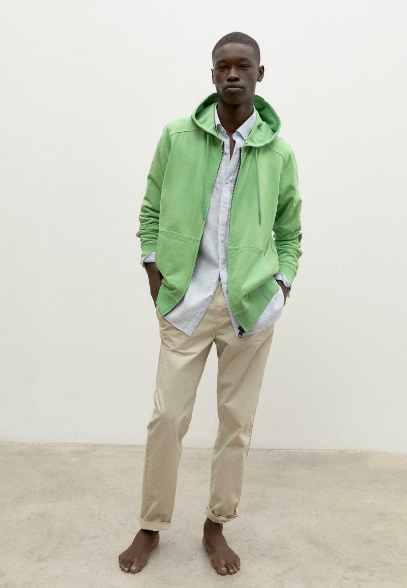 Ecoalf Sweater met rits groen