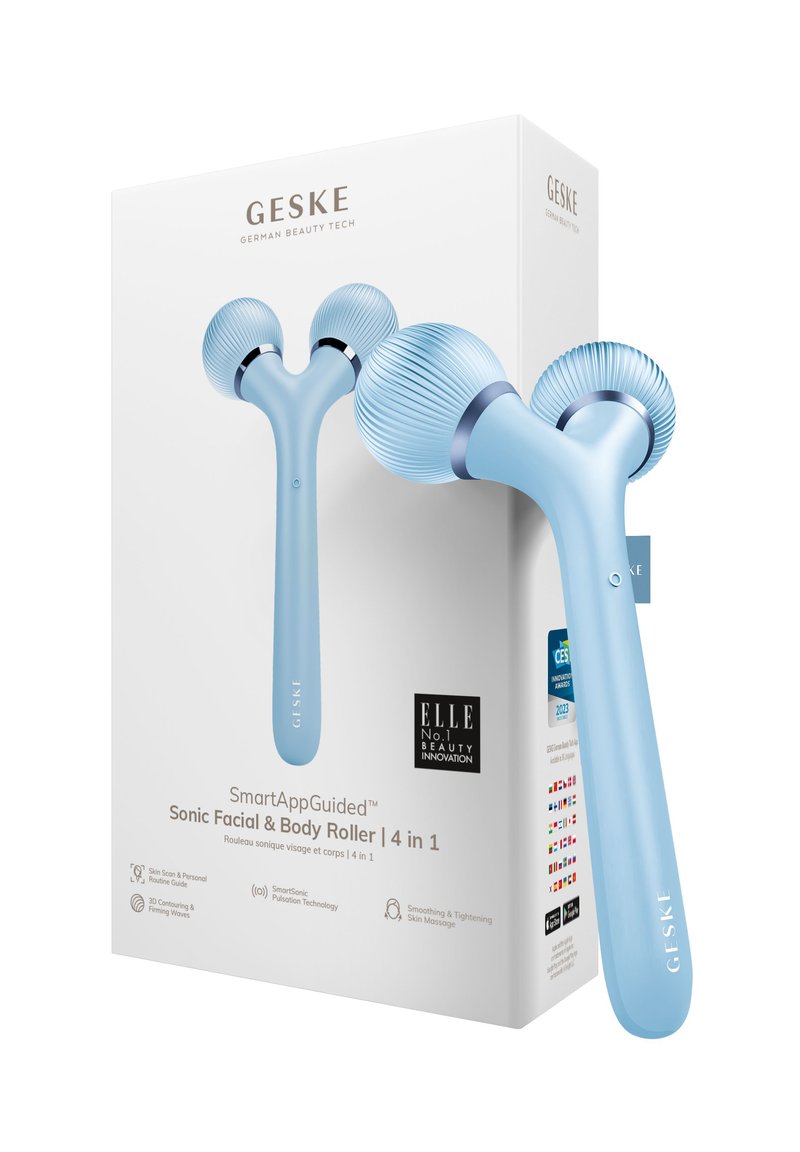GESKE - SONIC FACIAL BODY ROLLER | 4 IN 1 - Ansiktsvård - tillbehör - aquamarine, Förstora