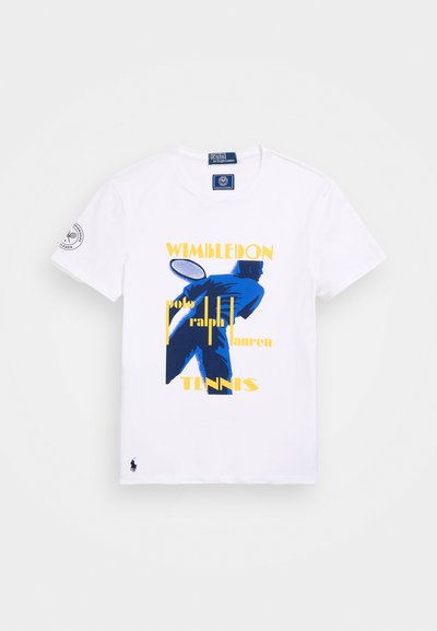 Polo Ralph Lauren TEE SHORT SLEEVE - Potiskana majica - ceramic white