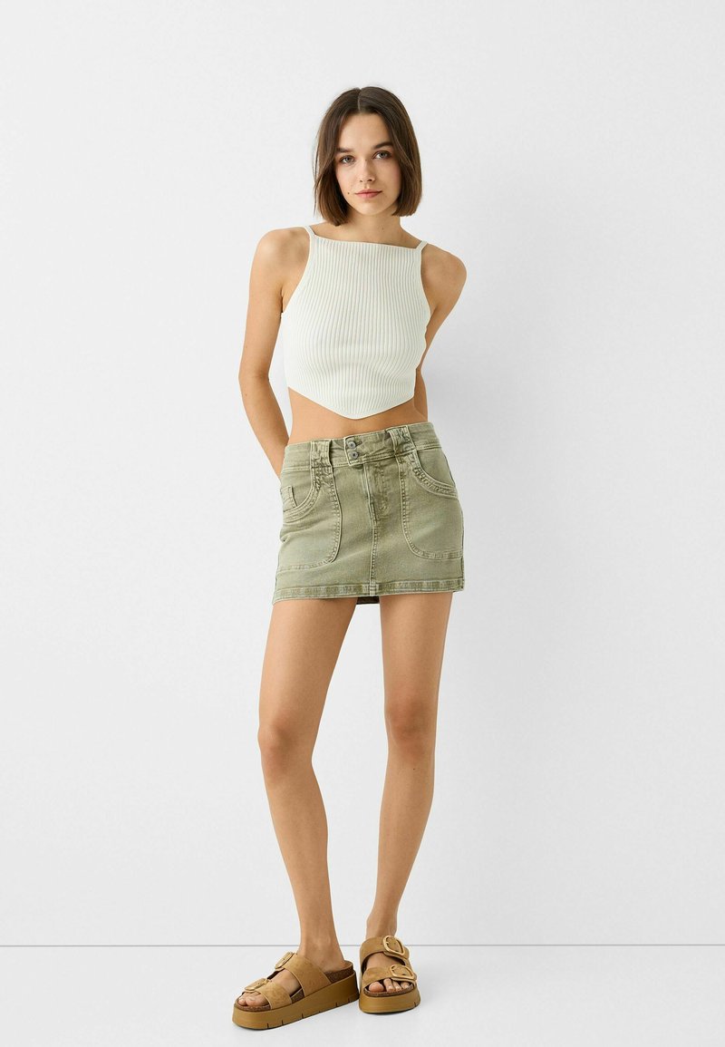 Bershka Minirok kaki Bershka Minirok kaki