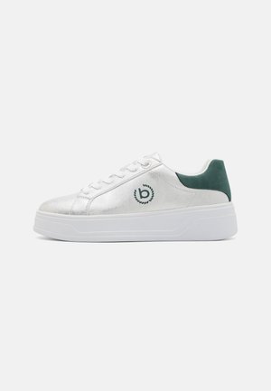 Sneakers basse - silver/dark green