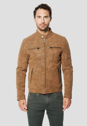Chaqueta de cuero sintético - tostado   toasted brown