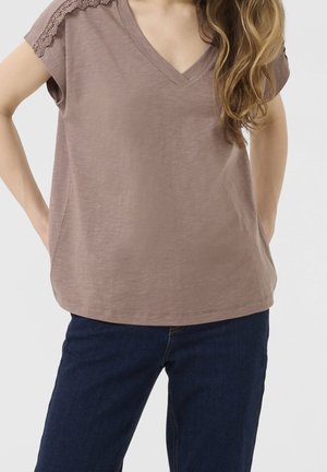 T-shirt con stampa - brown