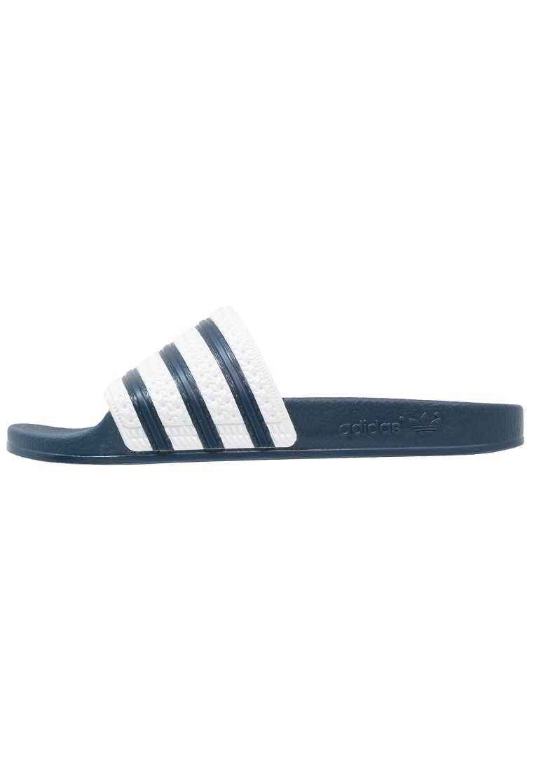 Adidas Originals Adilette Chanclas De Bano Adiblu White Azul Zalando Es