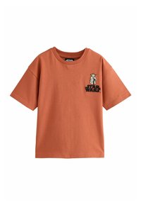Unausgewählt, rust brown back print