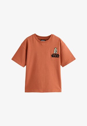 Next, LICENSED STAR WARS T-SHIRT. - REGULAR FIT - Print T-shirt - rust brown back print