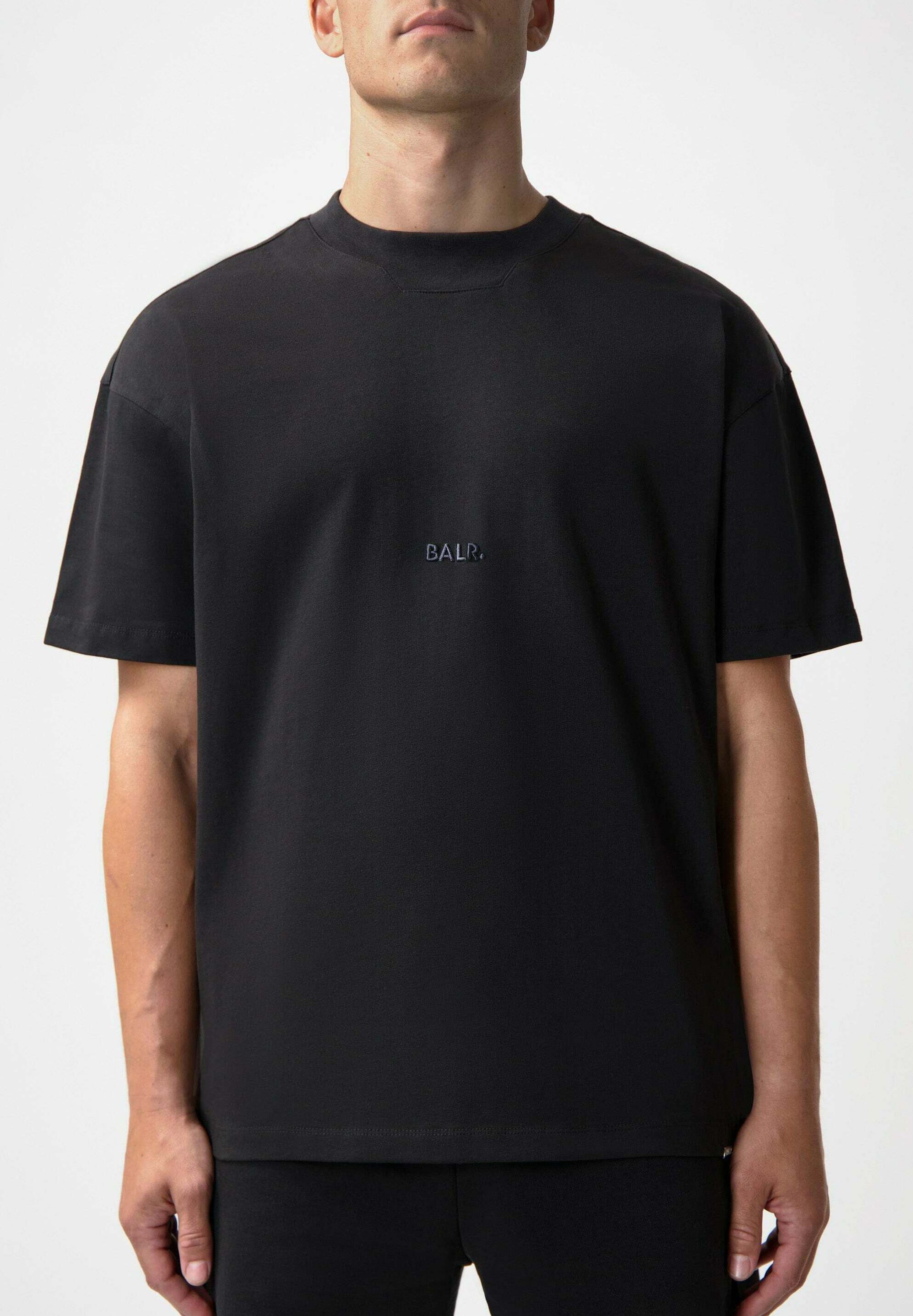 BALR. MONOGRAM EMBRO REGULAR FIT - Print T-shirt - jet black