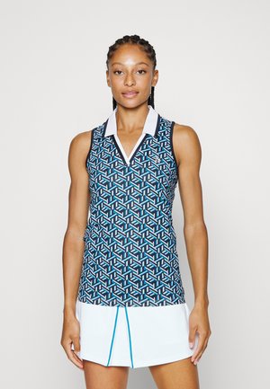 SLEEVELESS GEO PRINT - Polo - black iris