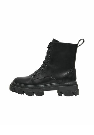 ONLY SHOES STIEFEL ONLTOLA-18 STIEFEL - Enkellaarsjes met plateauzool - black