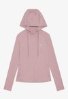 ZIP UP SPORTS SWEAT WITH HOOD - Majica s kapuljačom i patentnim zatvaračem - mauve