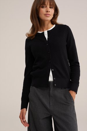 WE Fashion, WE FASHION - Vesta na kopčanje - black