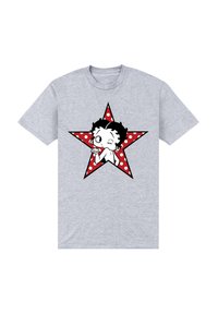 Henry Tiger BETTY BOOP WINK POLKA DOT STAR - Camiseta estampada - heather grey