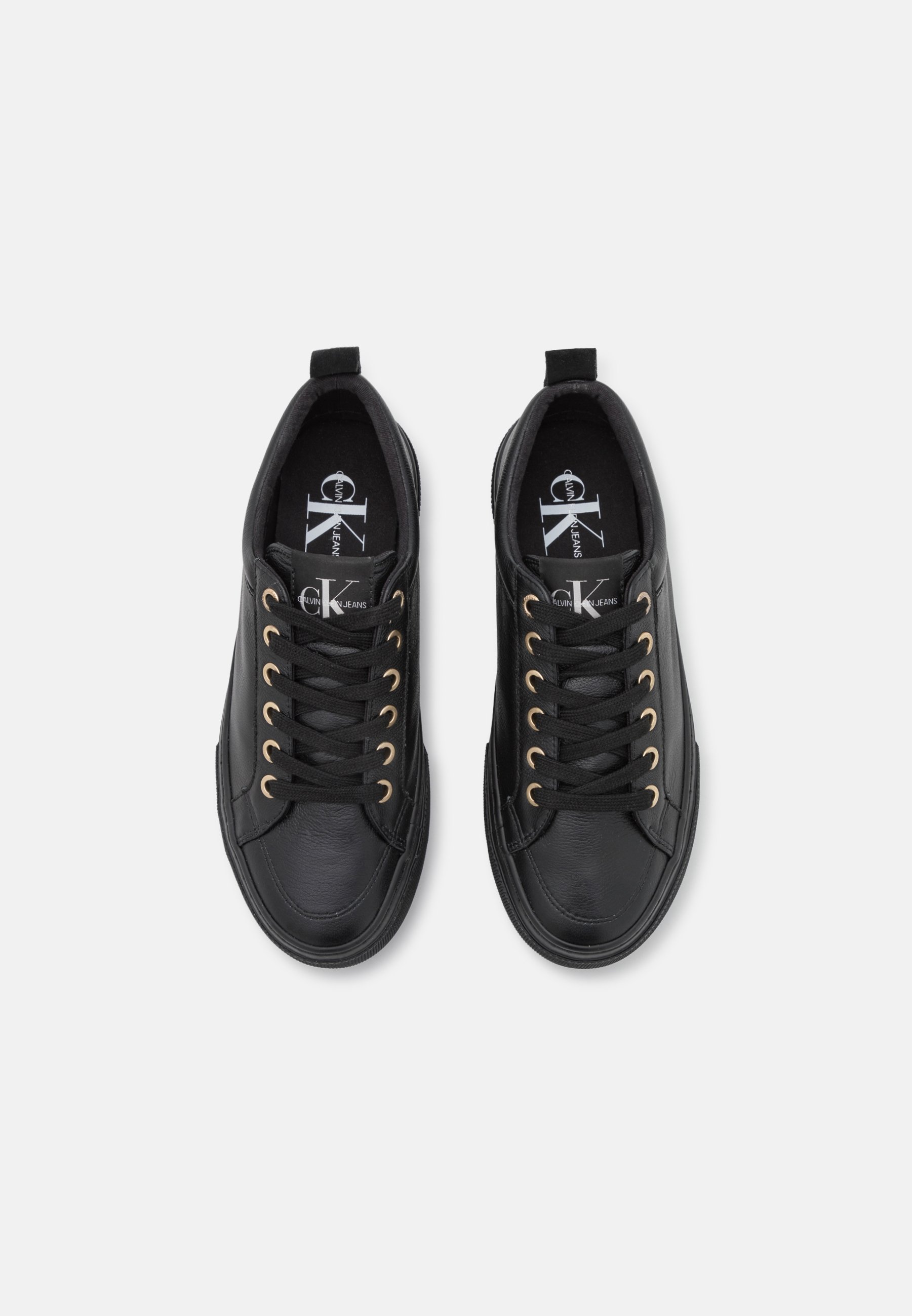 black lace up flatforms