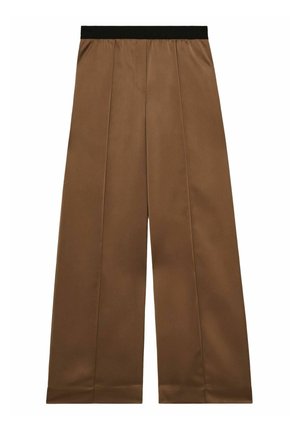 Reiss ELSIE WIDE LEG ELASTIC WAIST - Nadrágok - taupe neutral