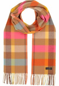 FRAAS CHECKED CASHMINK - MADE IN GERMANY - Sjal / Tørklæder - camel