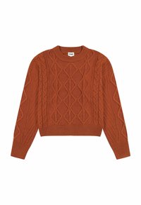 Wrangler CABLE KNIT SWEATER - Maglione - gingerbread