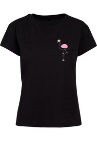 Merchcode FLAMINGO BOX  - Print T-shirt - black