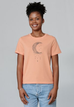 MANDALA MOON - T-shirt imprimé - fraiche peche