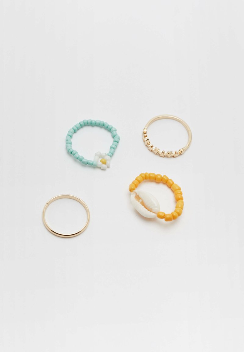 Damen Halsketten | PULL&BEAR 8 PACK Ring orange - XL96804 Damen Halsketten | PULL&BEAR 8 PACK Ring orange - XL96804