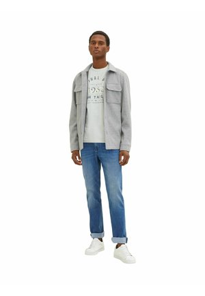TOM TAILOR RUNDHALS  - T-Shirt print - weiß