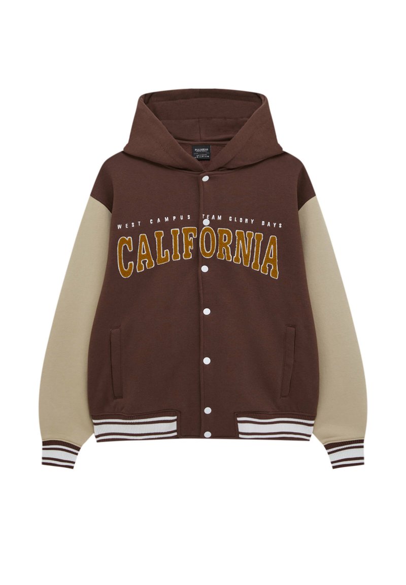 PULL&BEAR VARSITY WITH HOOD Leichte Jacke brown/braun Zalando.ch