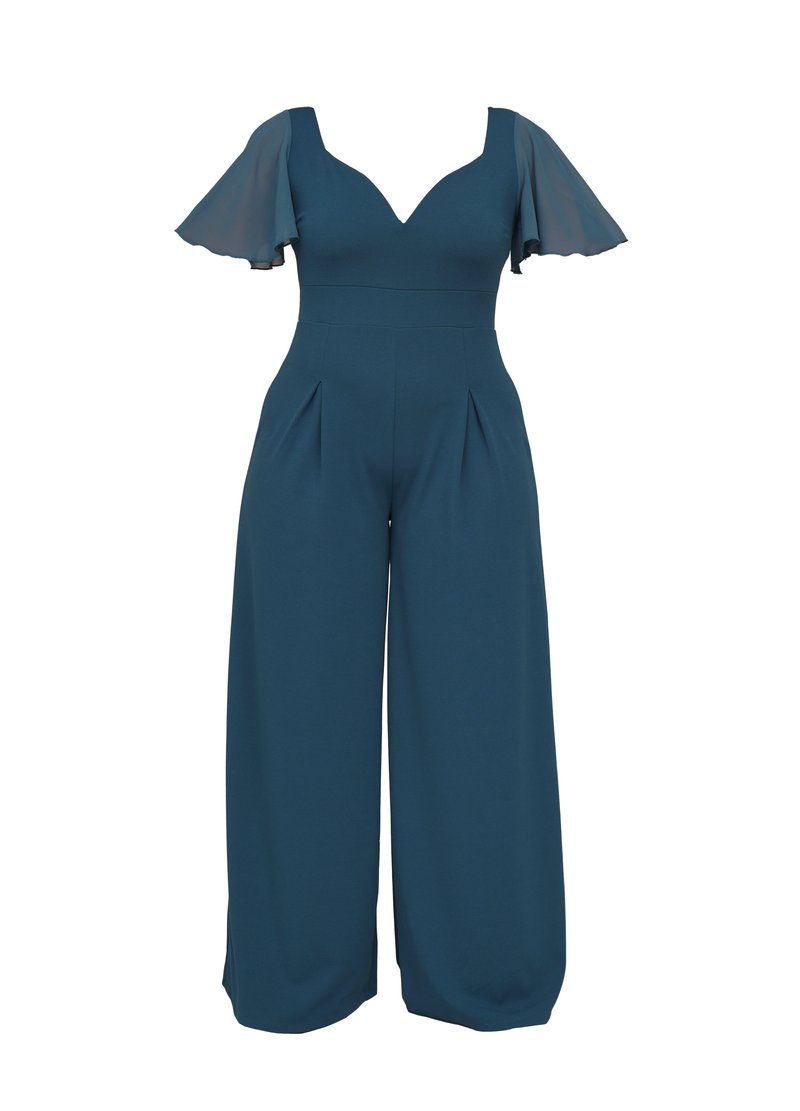 WAL G CURVE Jumpsuit petrol WAL G CURVE Jumpsuit petrol