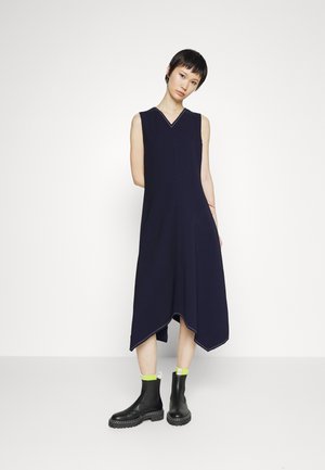 ASYMMETRIC HEM DRESS - Robe en jersey - navy